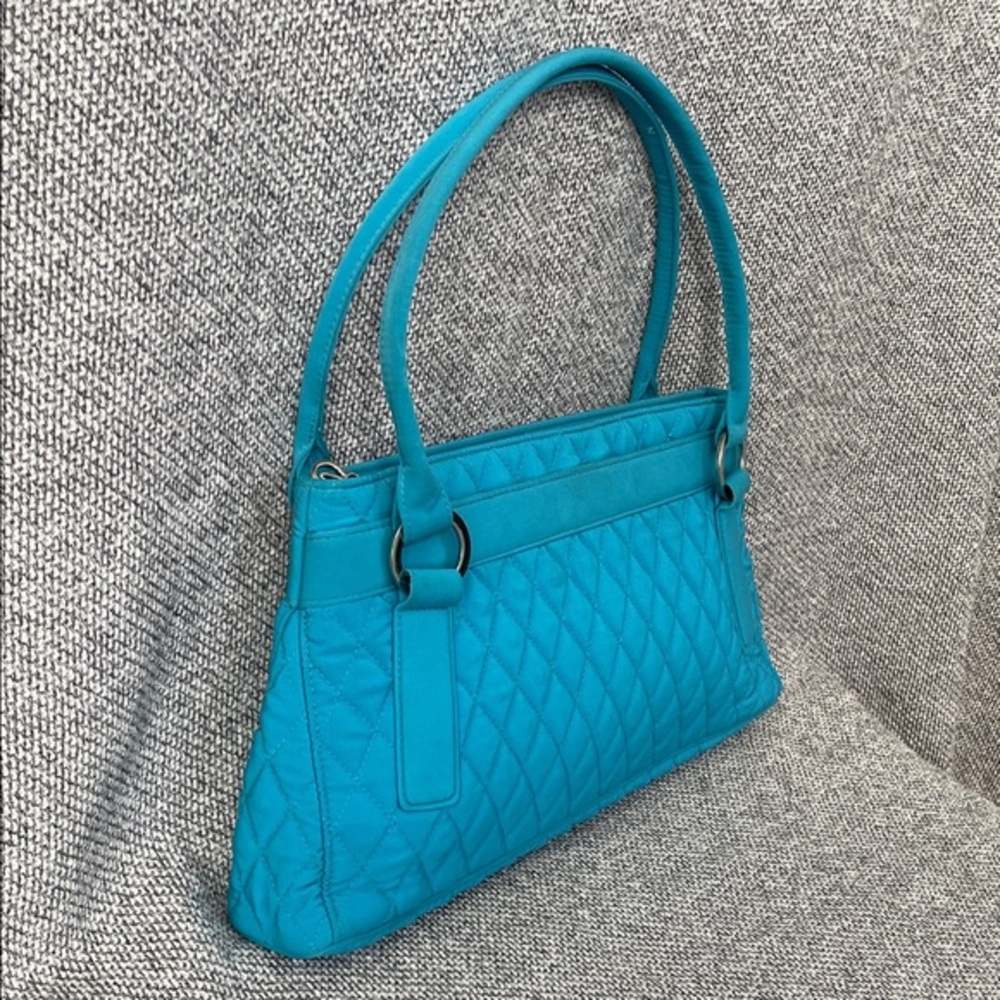 Vera Bradley Turquoise Quilted Shoulder Bag - Picture 16 of 16
